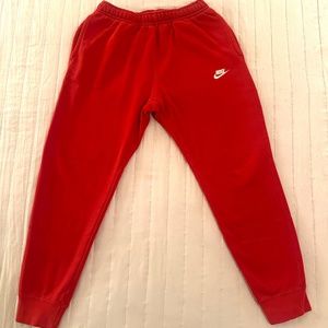 Nike Red Men's Sweatpants Size Medium